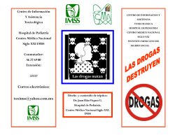 Las drogas matan - IMSS - Instituto Mexicano del Seguro Social
