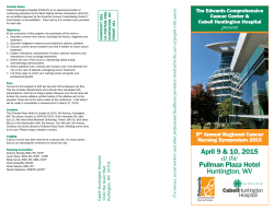 brochure - Edwards Comprehensive Cancer Center