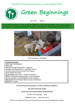 Green Beginnings - Environmental Education in Early Childhood