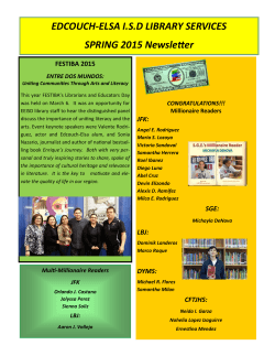 Spring 2015 - Edcouch-Elsa Independent School District