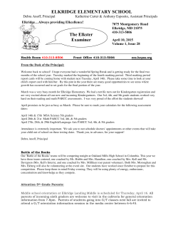 Here is this week`s edition of the Elkster Examiner.