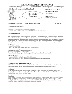 Here is the latest edition of the Elkster Examiner.