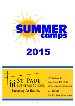 Summer Camps 2015