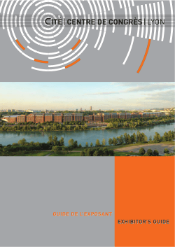 Guide de l`exposant 2015 FR + ANG