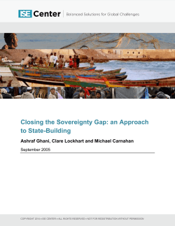 View the complete article in PDF - Institute for State Effectiveness