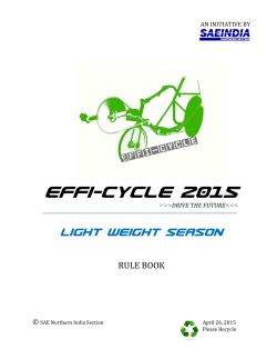 Efficycle 2015_Rulebook
