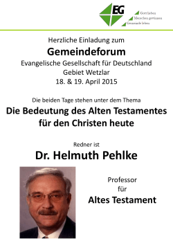 Dr. Helmuth Pehlke