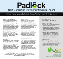 Next Generation Polymer Drift Control Agent