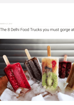 The 8 Delhi Food Trucks you must gorge at now!