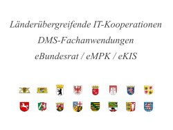 LÃ¤nderÃ¼bergreifende IT-Kooperationen DMS