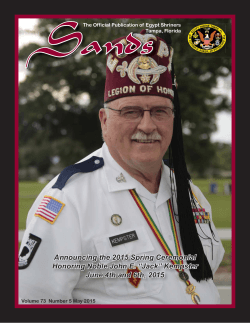 Announcing the 2015 Spring Ceremonial Honoring