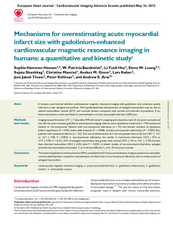 Mechanisms for overestimating acute myocardial infarct size with