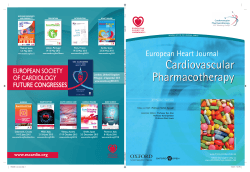 Front Matter  - European Heart Journal