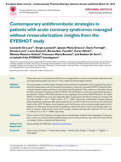 Contemporary antithrombotic strategies in patients with acute