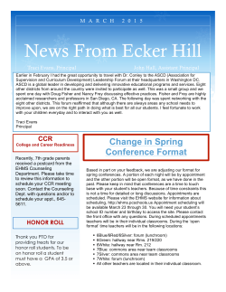 EHMS March newsletter 2015