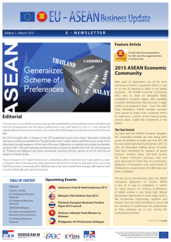 Editorial 2015 ASEAN Economic Community