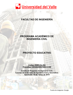 Proyecto Educativo del Programa AcadÃ©mico de IngenierÃ­a Civil