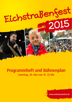 EichstraÃenfest 2015 - Eichstrassenfest & mehr eV