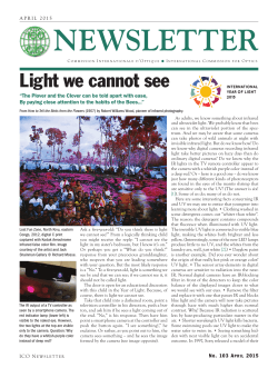 This Newsletter as PDF - International Commission for Optics
