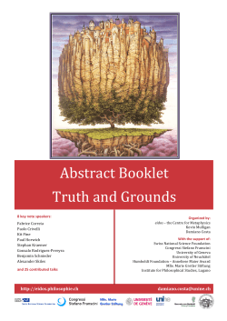 Abstract Booklet Truth and Grounds - eidos