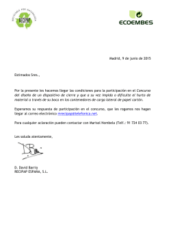 Concurso carga lateral - Universidad de Zaragoza