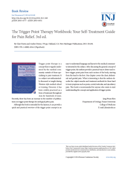 The Trigger Point Therapy Workbook: Your Self