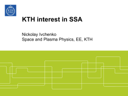 KTH interest in SSA
