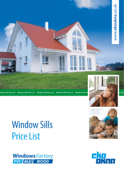 Window Sills Price List - Eko-okna