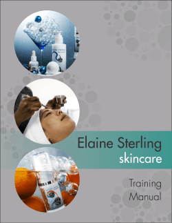 Skincare_manual - Elaine Sterling Skincare