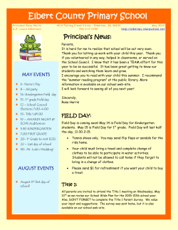 Elbert County Primary School Newsletter