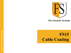 Excellence in Fire Technology FS15 Cable Coating