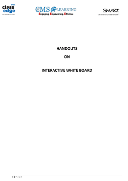 HANDOUTS ON INTERACTIVE WHITE BOARD - E
