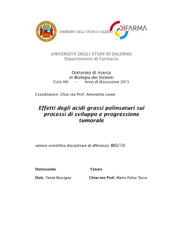tesi T. Rescigno - EleA@UniSA - UniversitÃ  degli Studi di Salerno