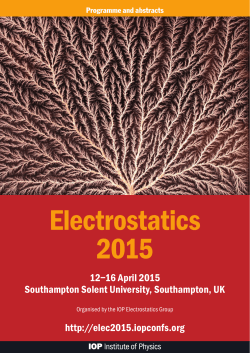 Abstract book - Electrostatics 2015