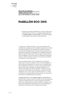 InauguraciÃ³n PabellÃ³n Eco 2015 - El Eco