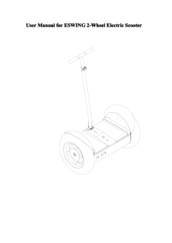 User Manual for FreeGo 2-Wheel Electric Scooter