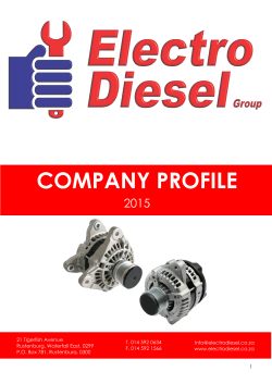 COMPANY PROFILE - Electro Diesel