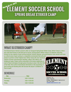 Element Spring Break Striker Camp
