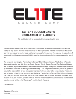 View/Download - Elite 11 Soccer Camp