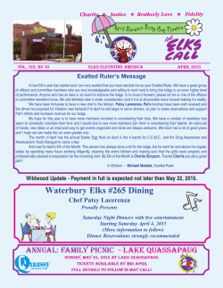 Waterbury Elks #265 Dining Chef Patsy Lacerenza