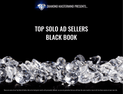 TOP SOLO AD SELLERS BLACK BOOK