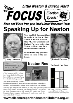 Focus Newsletter - Ellesmere Port and Neston Liberal Democrats