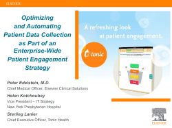 Optimizing and Automating Patient Data Collection as Part of an
