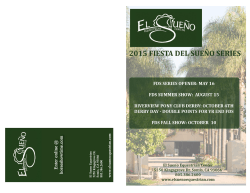 Prize List - El Sueno Equestrian Center