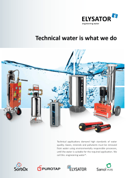 Technical water is what we do