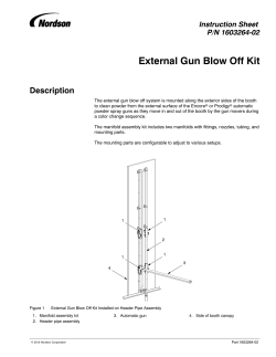 External Gun Blow Off Kit - 1603264-02