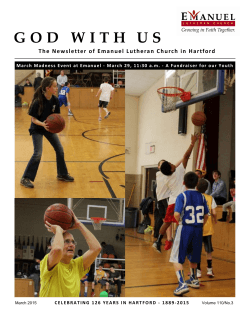God With Us MARCH 2015 - Emanuel Lutheran Church â Hartford