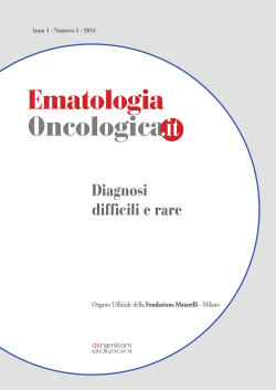 Diagnosi - Ematologia Oncologica
