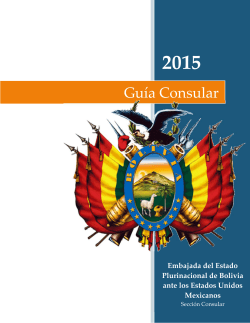 GuÃ­a Consular - Embajada del Estado Plurinacional de Bolivia en