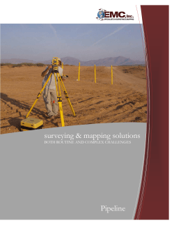 surveying & mapping solutions Pipeline